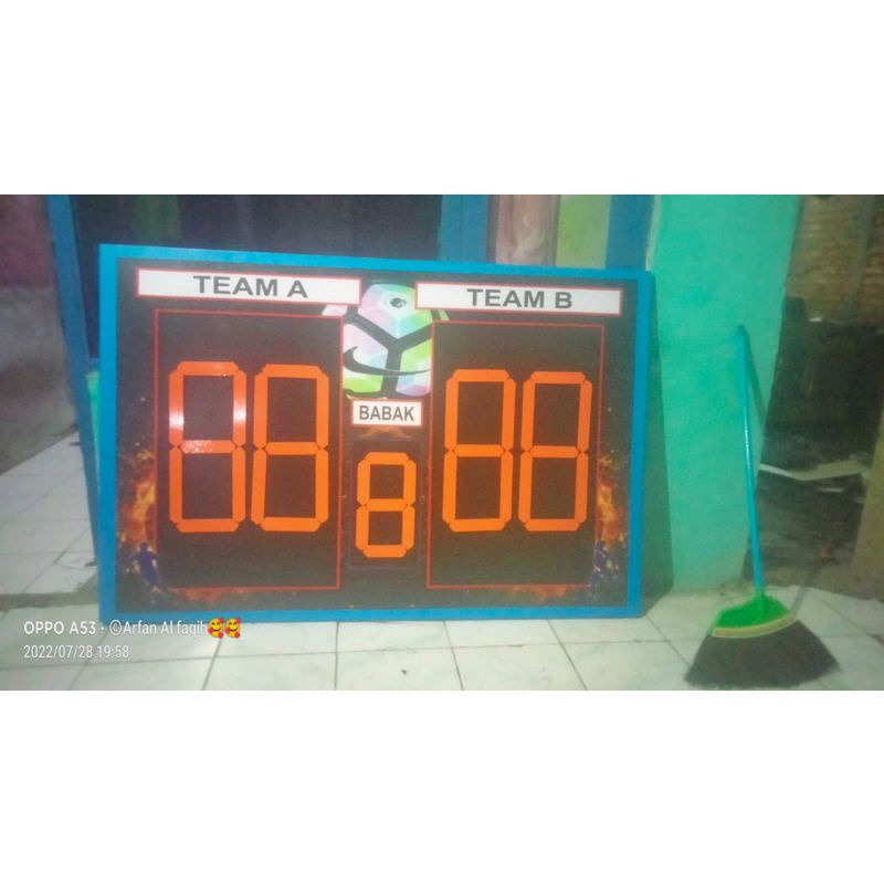 Papan score sepak bola ukuran 2×1