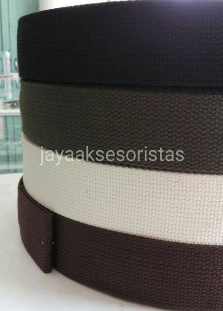 Tali webbing tas katun 3.8 cm