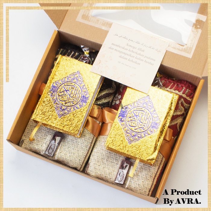 Kado Pernikahan Gift Box Hadiah Hampers Sajadah Wedding Anniversarry Paket Seserahan Premium