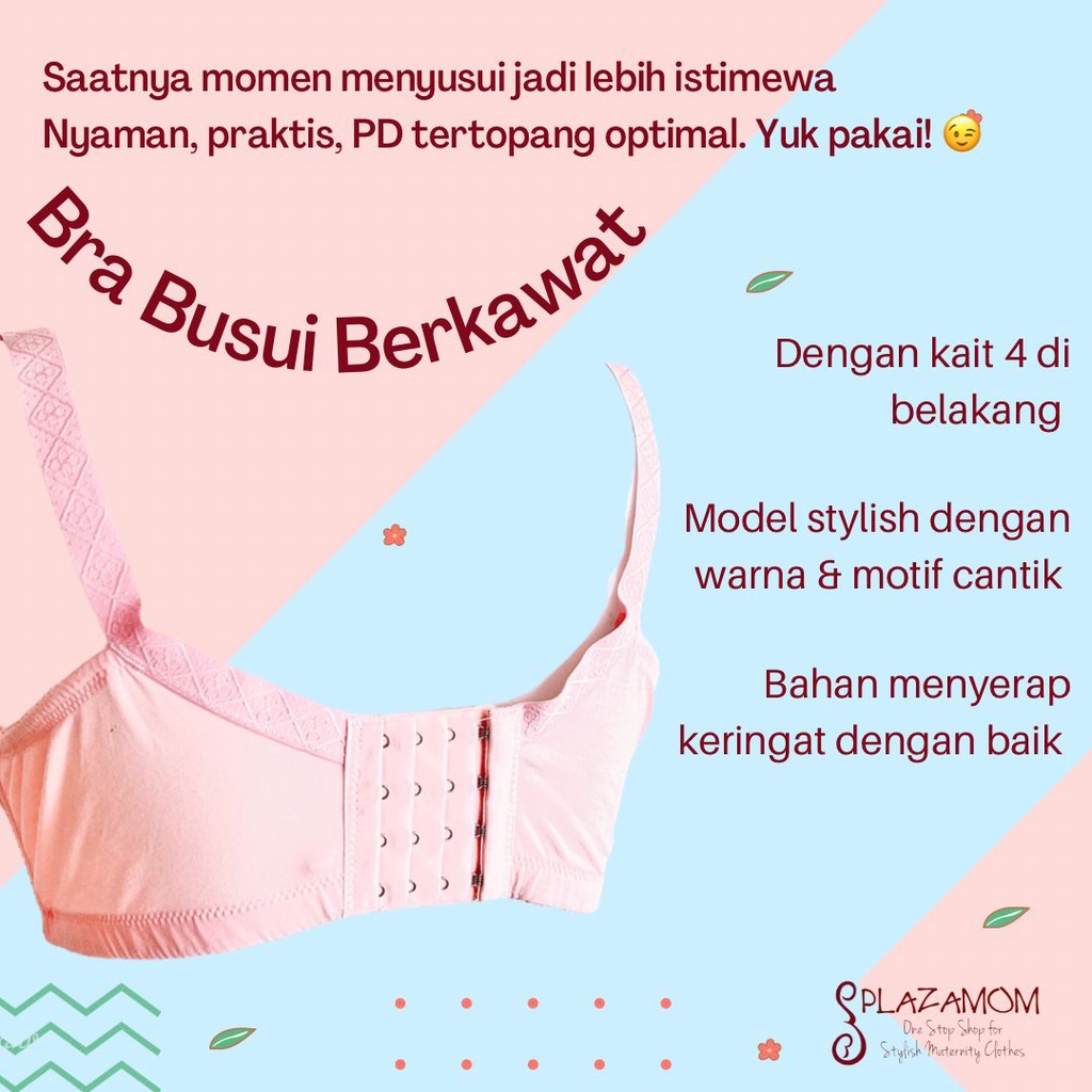 Bra busui Bh Menyusui Kawat busa nursing maternity hamil kualitas premium nyaman praktis aman PBH297