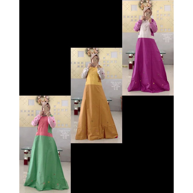 Gamis Inayah / katun HQ by inayah / Gamis Replika / Gamis viral kekinian