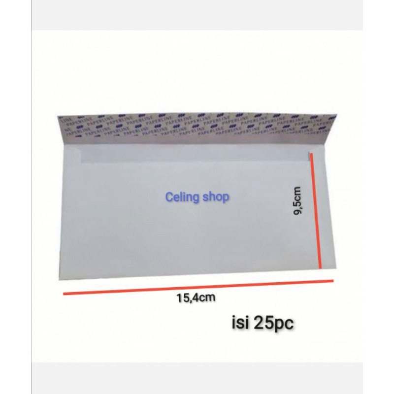 

AMPLOP SURAT PUTIH POLOS KECIL PAPERLINE ENVELOPE 104 ( 25lbr )