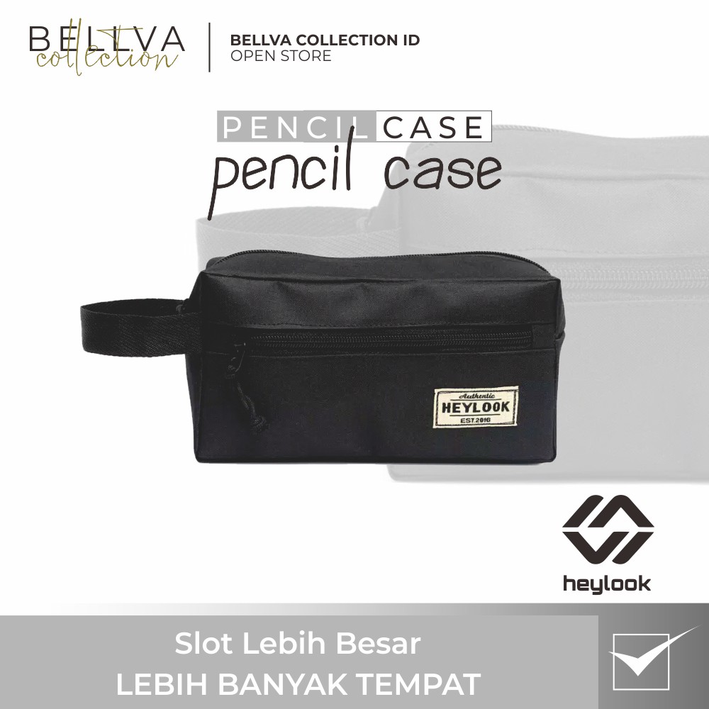Heylook Kotak Tempat Pensil Aesthetic Wadah ATK Anak Sekolah Kuliah Pria Wanita Pencil Case