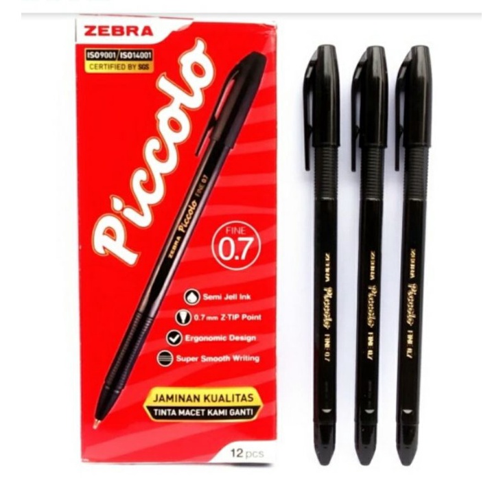 

Bolpoin Zebra Piccolo 0,7 Semi Gel BLACK BIRU Ready