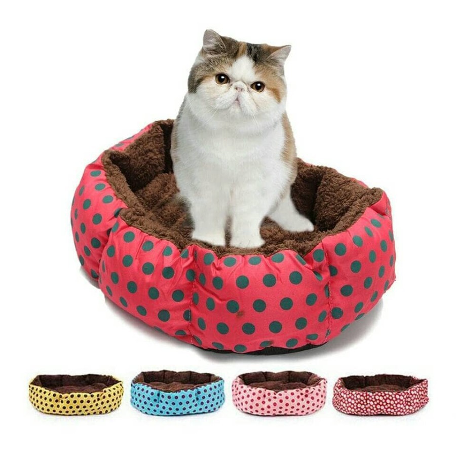 tempat tidur anjing kucing dog bed cat ranjang hewan pet bed puppy dot