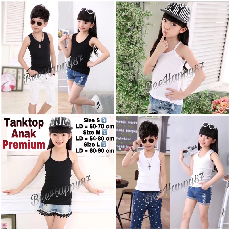 Tanktop Anak Premium / Singlet Anak Premium dan Soft