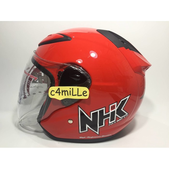 Helm NHK R6 Red Ferrari / merah cabe