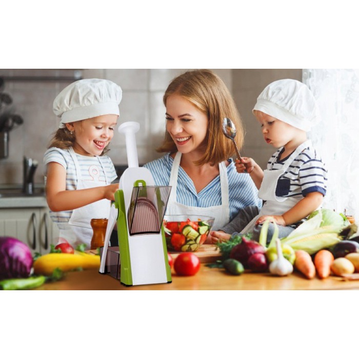 New Mandoline Safe Slicer Vegetable Pemotong Pengiris Parutan PeelerDP