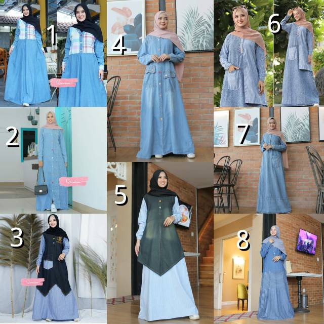GAMIS  JEANS KOMBINASI overoll jeans import zara set original doniq