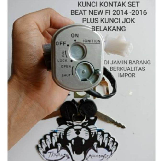 ORI KUNCI KONTAK SET BEAT FI PLUS KUNCI JOK BELAKANG