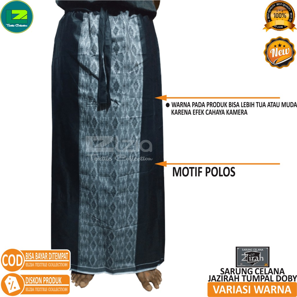 SARUNG CELANA DEWASA POLOS  TUMPAL JAZIRAH MOTIF PREMIUM SIZE L - XXL