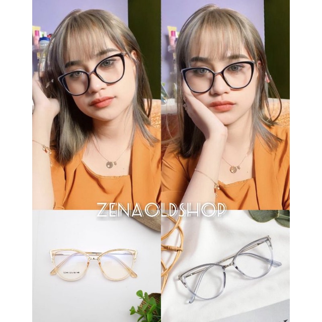 Kacamata Cat Eyes | Kacamata Antiradiasi Wanita Minus silinder dan plus