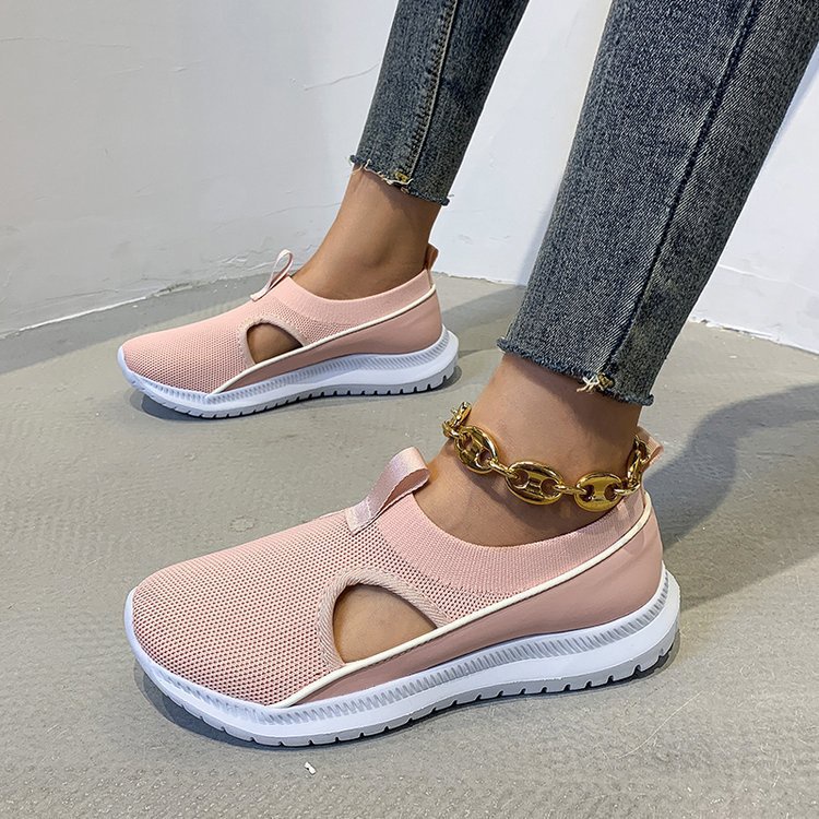 TBIG [COD] Sepatu Slip On Eccaslip Wanita Import Korea Style Santai Wanita Sepatu