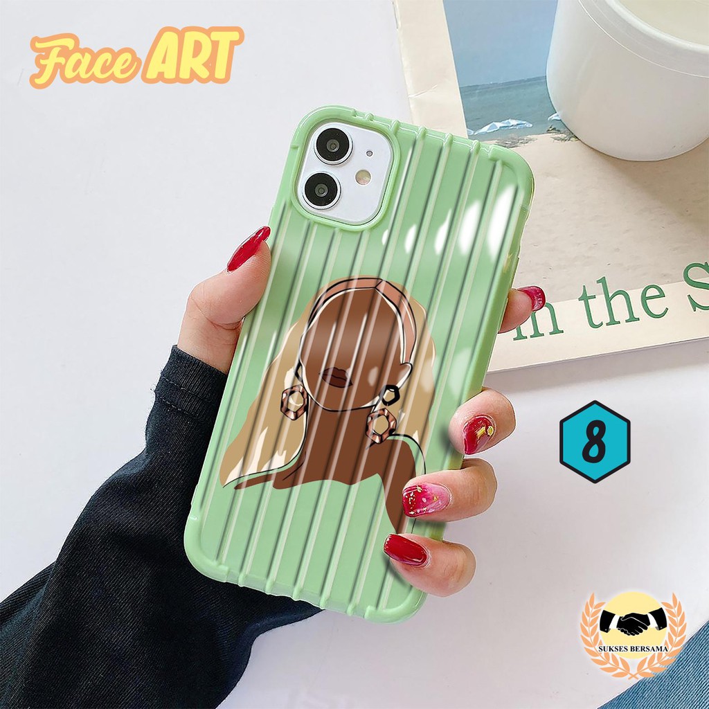 Softcase FACE ART Oppo A3s A1k A5 A9 2020 A7 F9 A5s A31 A52 A92 A37 A53 A83 F1s F11 Pro Reno BSB2227