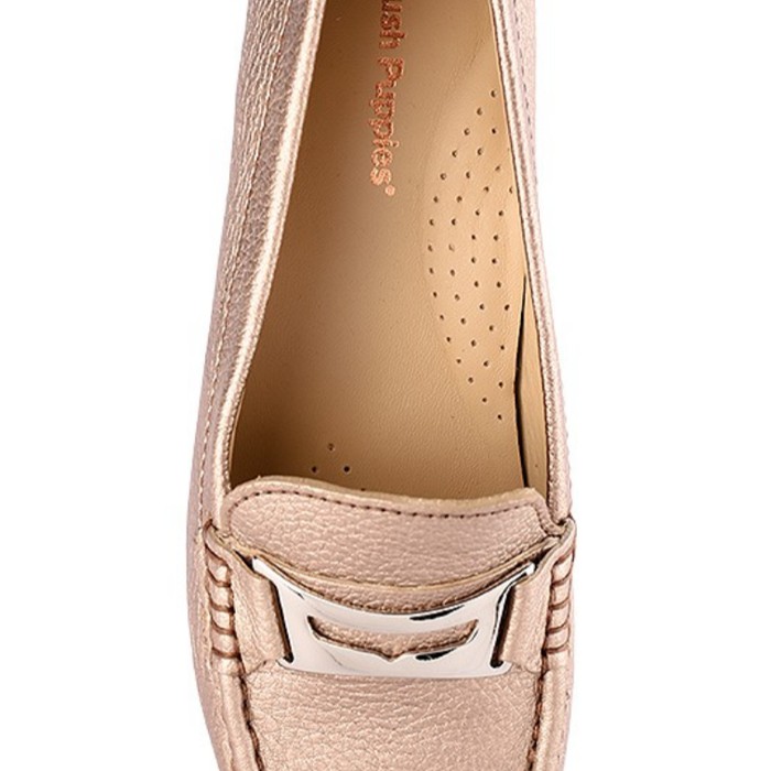 Sepatu wanita loafers Hush Puppies original gold