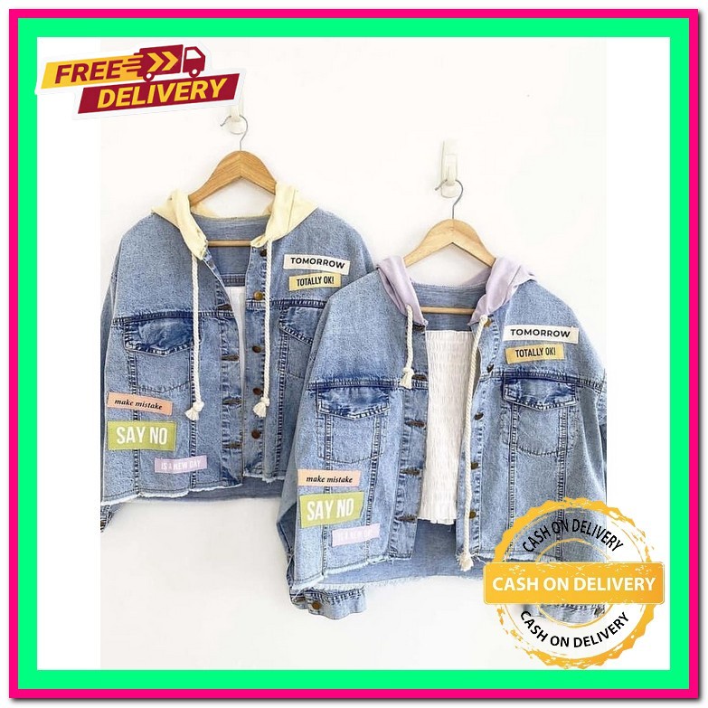 Jaket Jeans Wanita Murah Jaket Denim Jacket Levis Cewek Terbaru Jacket Wanita Jin Jins Kekinian Jake