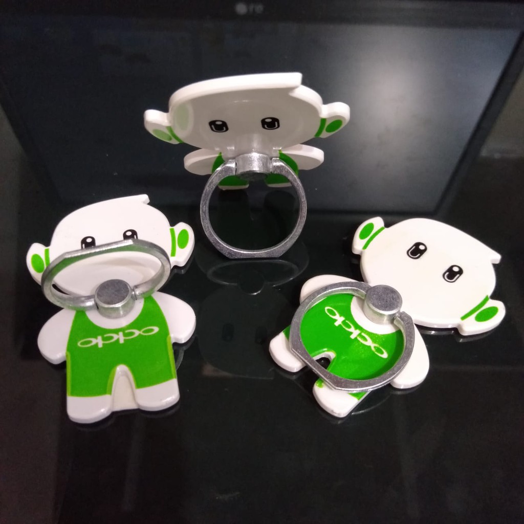 Iring Hp Stand Holder Karakter Maskot Oppo Vivo