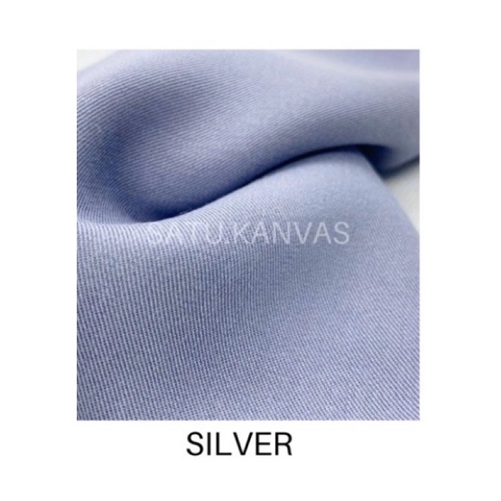 Kain Rayon Twill Polos (100%Rayon) PREMIUM-Silver