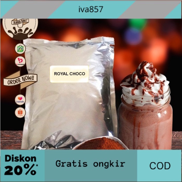 

PROMO Bubuk Premium Mix Rasa Royal Choco - Royal Choco Powder 1 Kg GRATIS ONGKIR