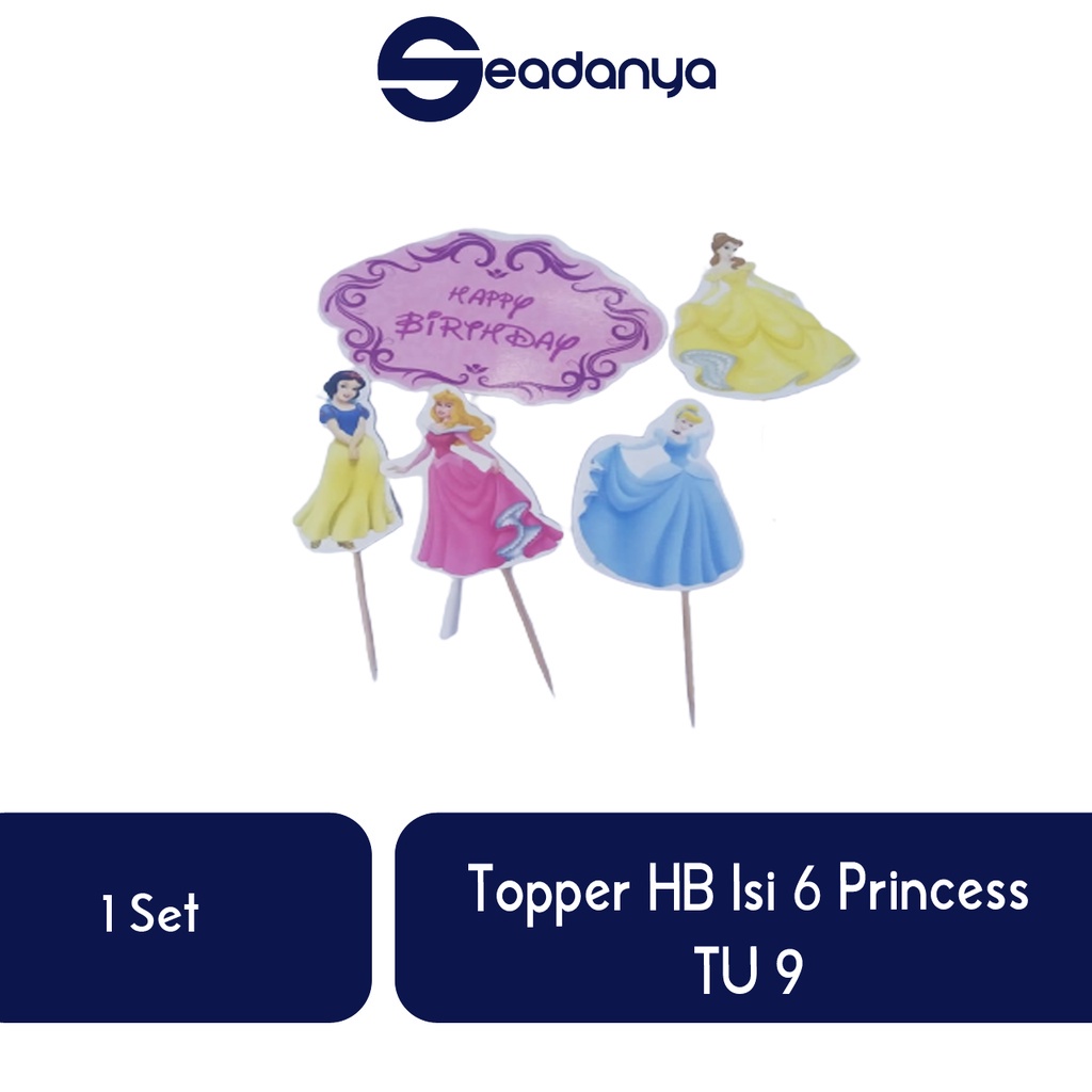 

Topper HB Isi 6 Princess TU 9/Topper Princess/Aksesoris Kue Tart/Hiasan Kue/Hiasan Tart/Aksesoris Kue Tart/Mainan/Pernak Pernik Kue Tart