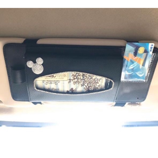 Tempat tissue mickey mouse CAR SUNVISOR TISSUE ORGANIZER / TEMPAT TISSUE KARTU ETOLL MOBIL mickey