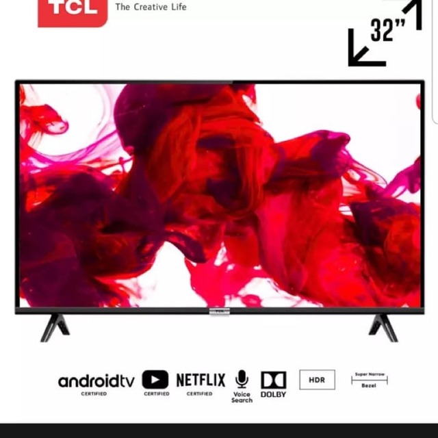 TCL LED TV SMART 32A3 DIGITAL ANDROID - 32 inci [ Garansi Resmi ]