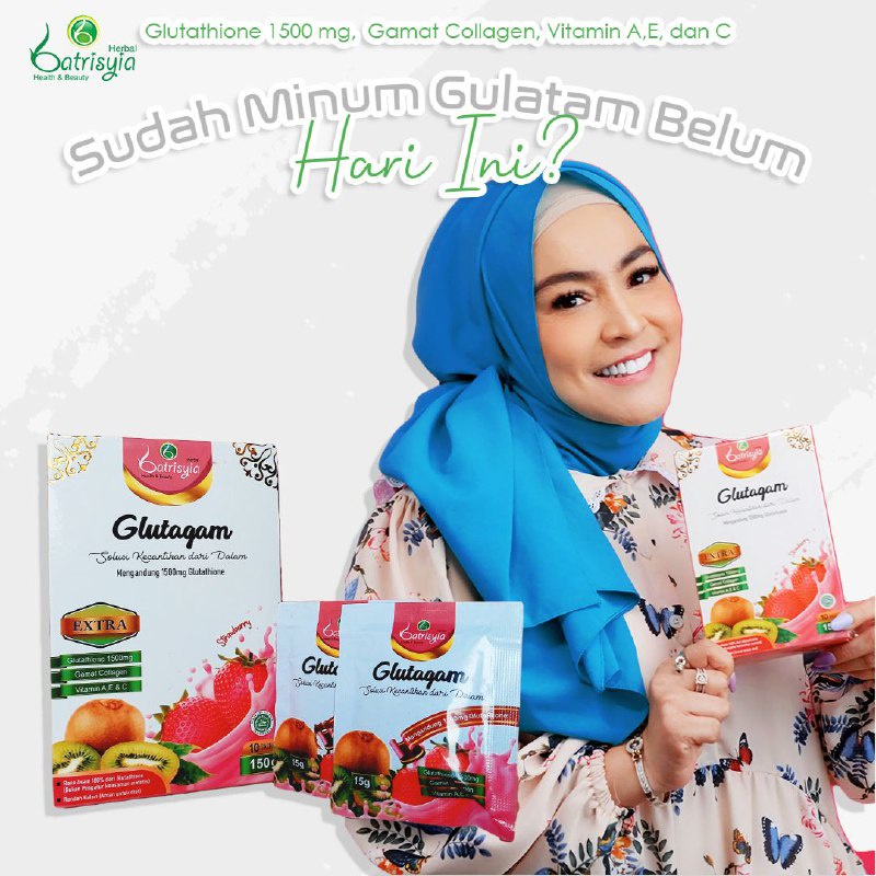 Batrisyia Herbal Glutagam L-Glutathione plus Collagen Gamat [150 gr]