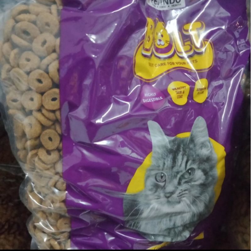 Bolt bentuk Donat repack 1kg paket 4kg Makanan Kucing