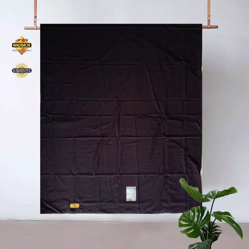 SARUNG WADIMOR HITAM gold dewasa hitam polos ada tumpal atau tanpa tumpal sarung seragam Fashion Mus
