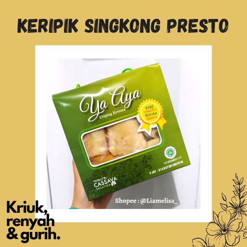 

KERIPIK SINGKONG PRESTO GURIH RENYAH 500 GRAM BY CASSAVA SALATIGA YA AYA | GRIYA 29