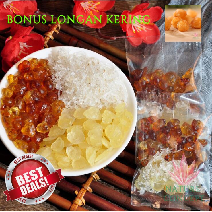 Peach Gum Dessert Tao Jiao Honey Locust Snow Bird Nest 3 in 1 Super Food Kecantikan Kulit TERMURAH