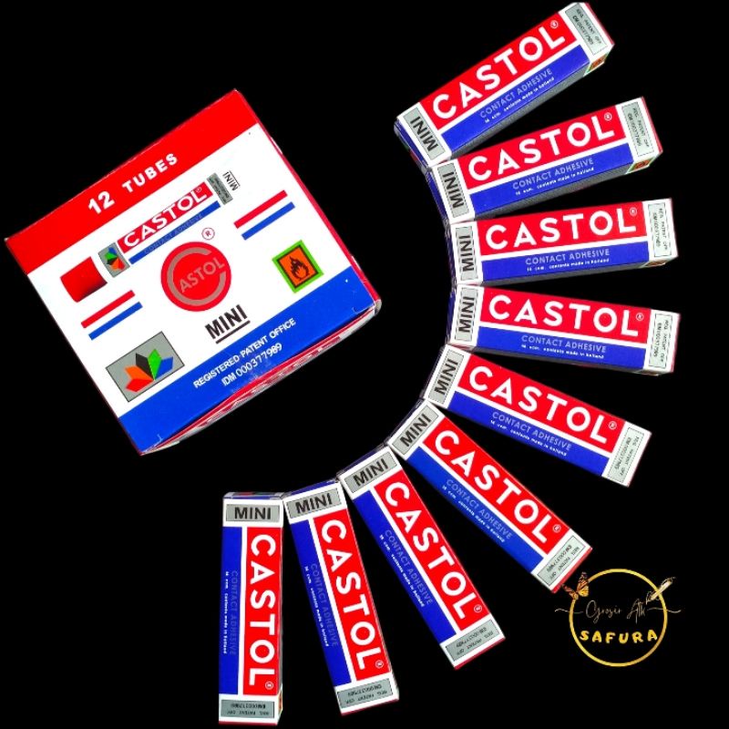 

castol mini lem sepatu sandal serbaguna kastol glue lem CASTOL KECIL