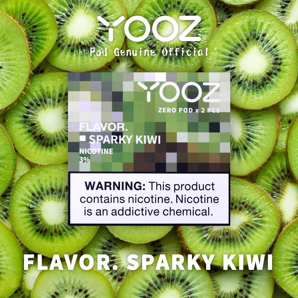 【YOOZ】Sparky Kiwi flavor 2 pods cold  Vaporizer