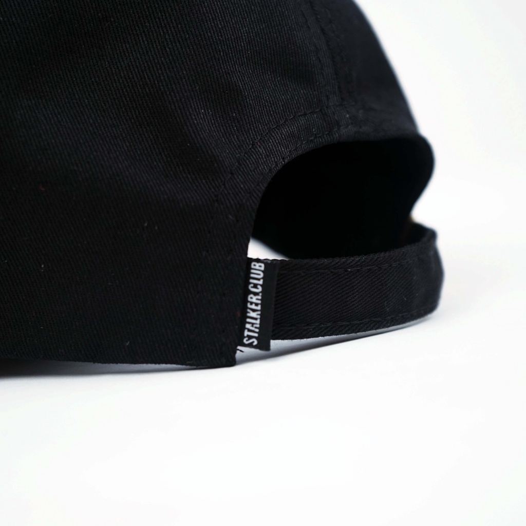 Stalker Black Basic Polo Cap