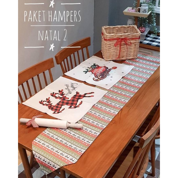 Jual Paket Hampers Natal Table Runner Sx Cx S Shopee Indonesia