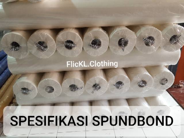 Bahan Kain Furing Spunbond Gramasi 75 Rollan