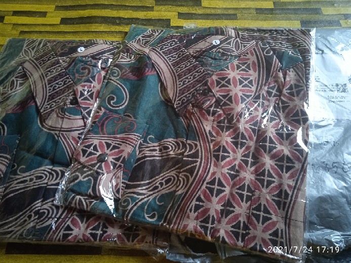 Maura Couple - Sania Ruffle Batik Couple Ori Ndoro Jowi Dnt Garansi