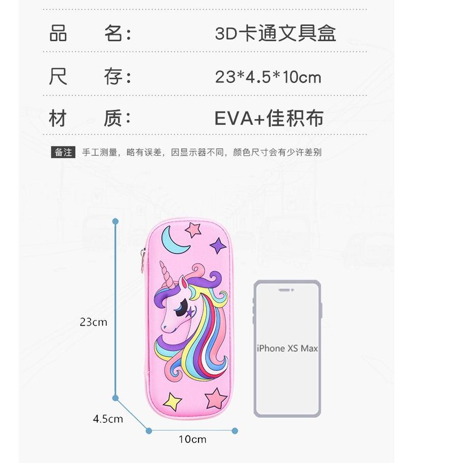 

Update! Tempat Pensil Motif Frozen Unicorn Dino Superhero Kartun 3D Bahan Eva Untuk Anak ,