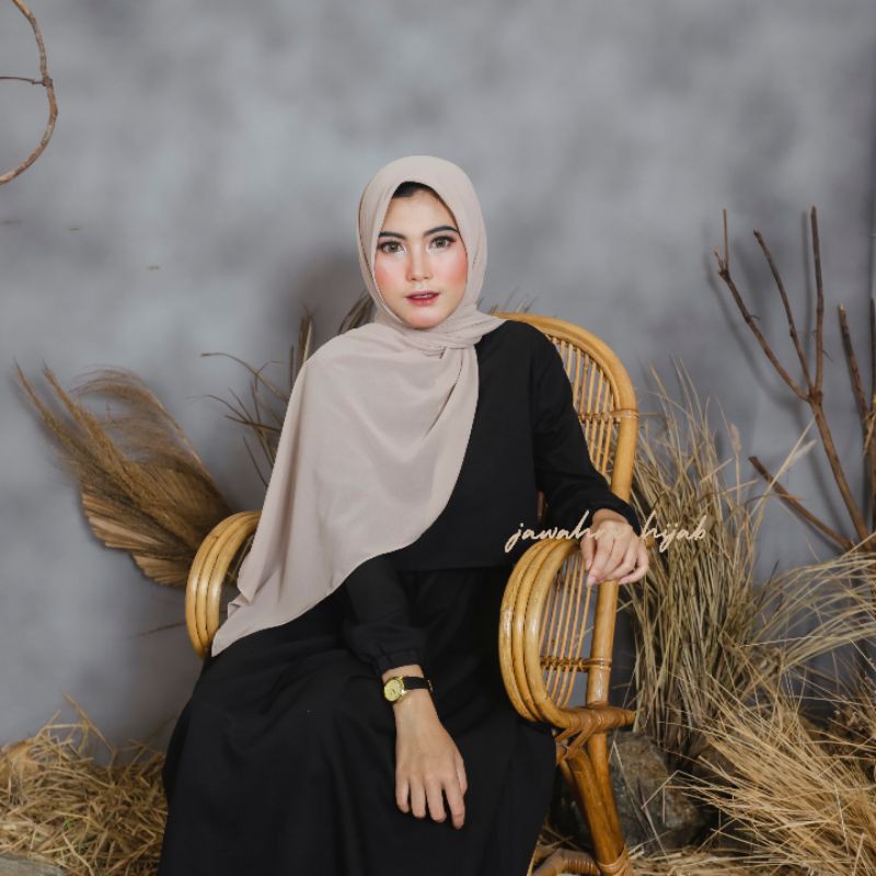 KHAIRA (PASHMINA SQUARE) part. 1 / PASHMINA CERUTY / PASHMINA ANTEM / PASHMINA ANTI TEMBEM-PS KHAKI