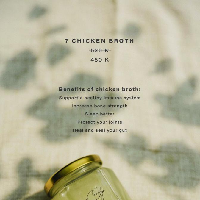 

COD RECOVERY PACKAGE - 6 JAR GET 1 JAR FREE ON US. CHICKEN/BEEF BROTH - CHICKEN4+BEEF3 BUMBU & BAHAN