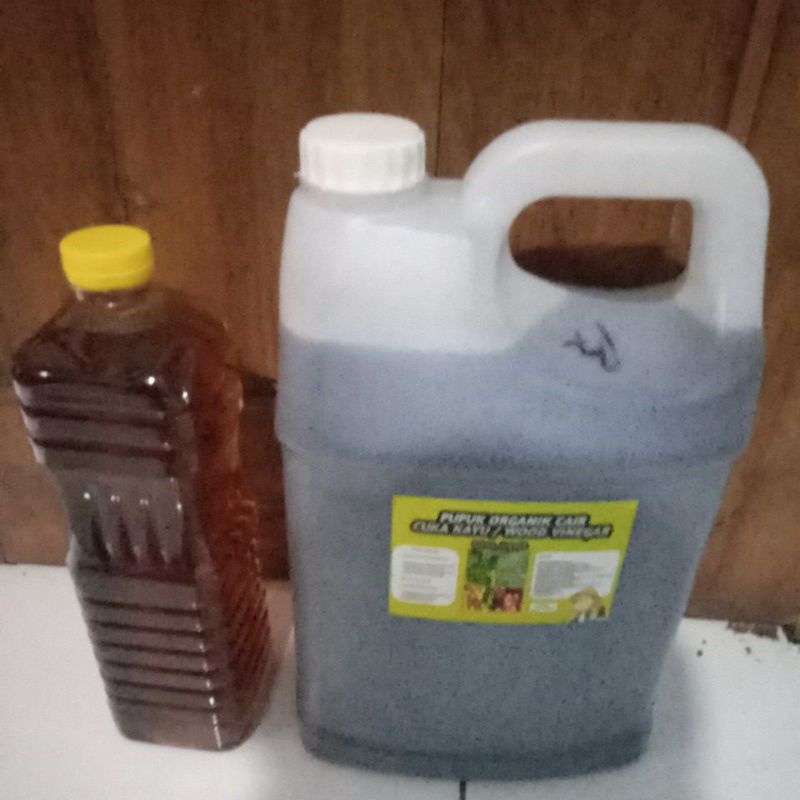 Pupuk organik cair(POC) asap cair murni100% kemasan 4Liter/Cuka kayu/wood vinegar