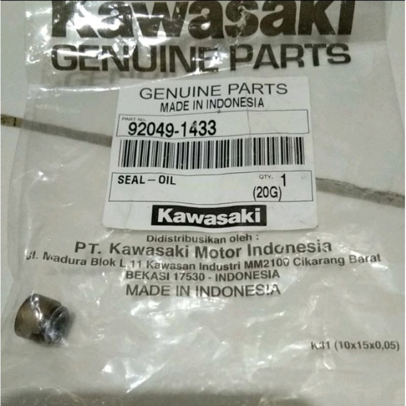 SEAL SIL KLEP KAWASAKI KAZE-BLITZ-KAZE R-ZX 130 ORIGINAL 1 PCS