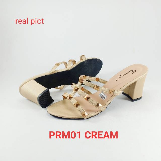 EMYE - SANDAL HEELS WANITA PRM01 Hak 7 cm / Sepatu Heels Wanita / Sepatu Wanita
