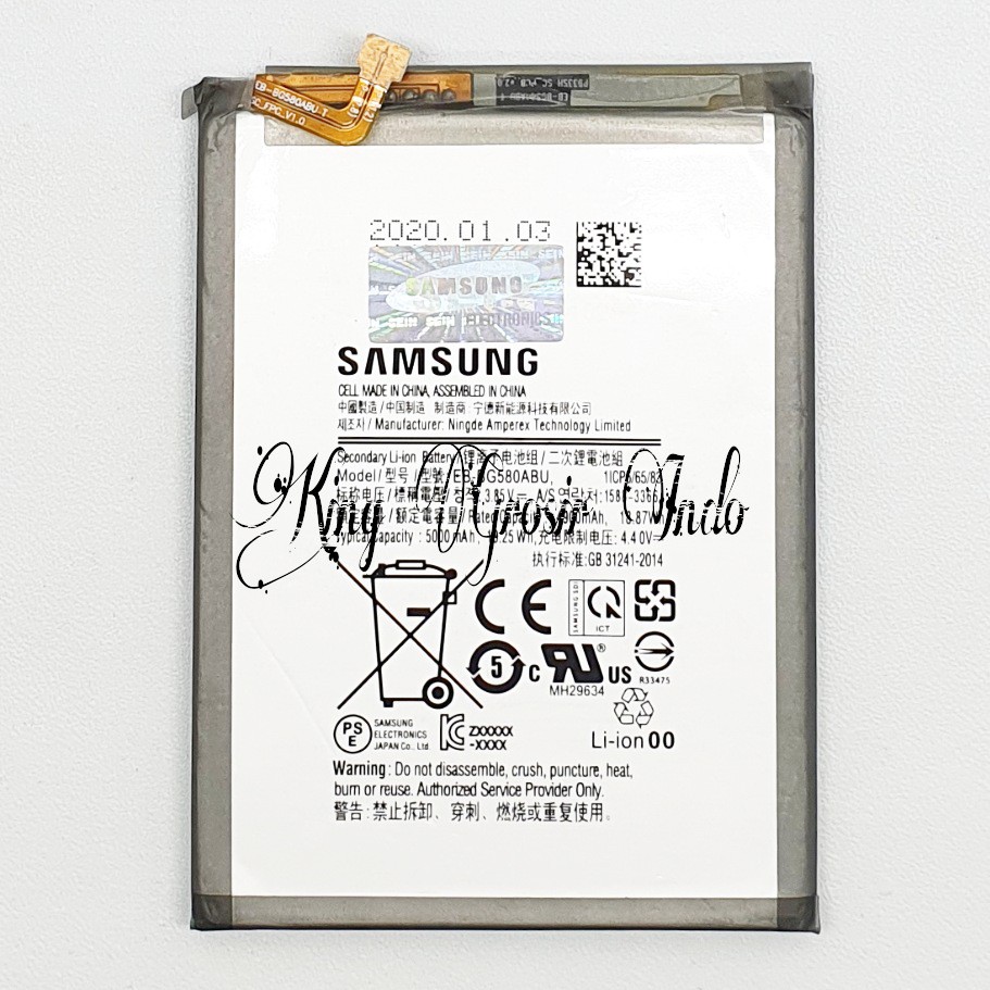 Baterai Samsung Galaxy M20 EB-BG580ABU Original 100% Battery