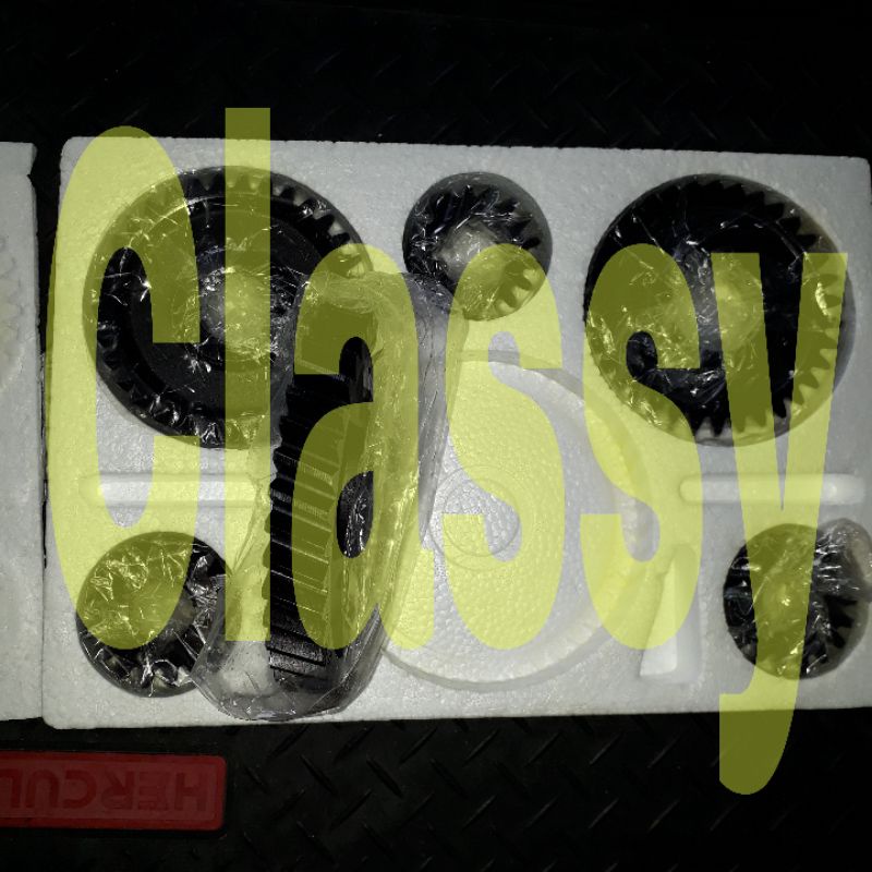Gear Set Miring S195 S1100 S1110 S1115 Serong Hitam Gearset