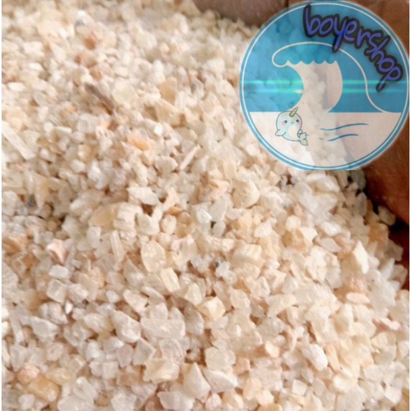 pasir silika kasar putih aquarium 1kg