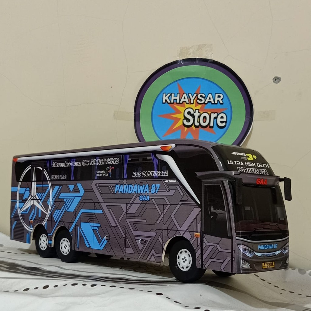 miniatur bus bis double deker pandawa 87 UHD