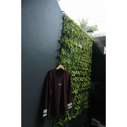 crewneck mlb original, crewneck second brand , crewneck pria merah maron hitam