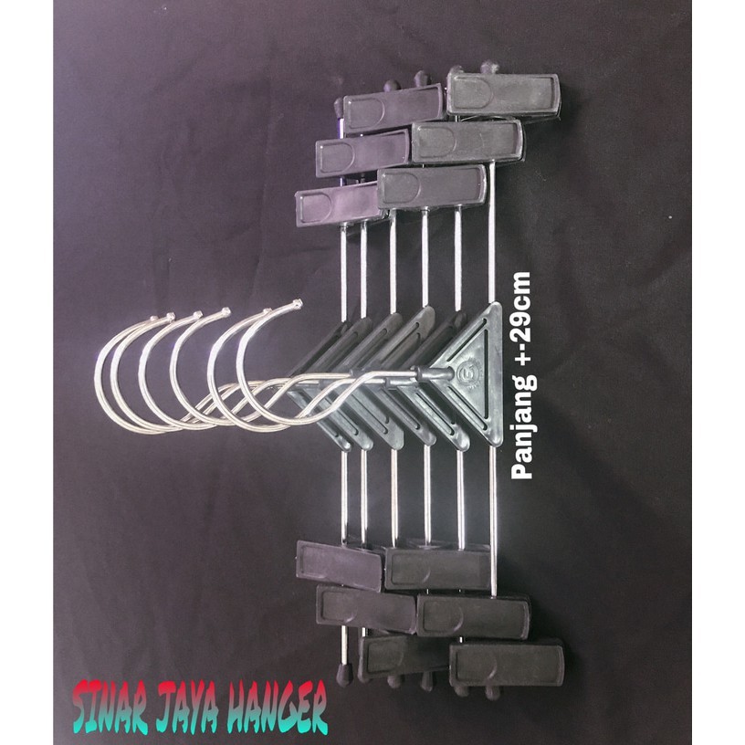 Hanger per pcsJepit Plastik-Besi KW2 | Untuk Celana Jeans