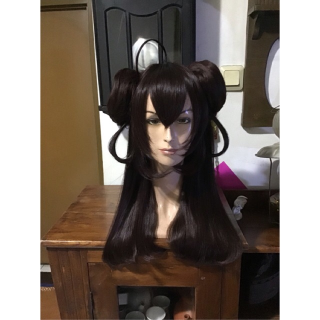 Momo Onmyouji wig cosplay onmyoji [dengan Funbun]